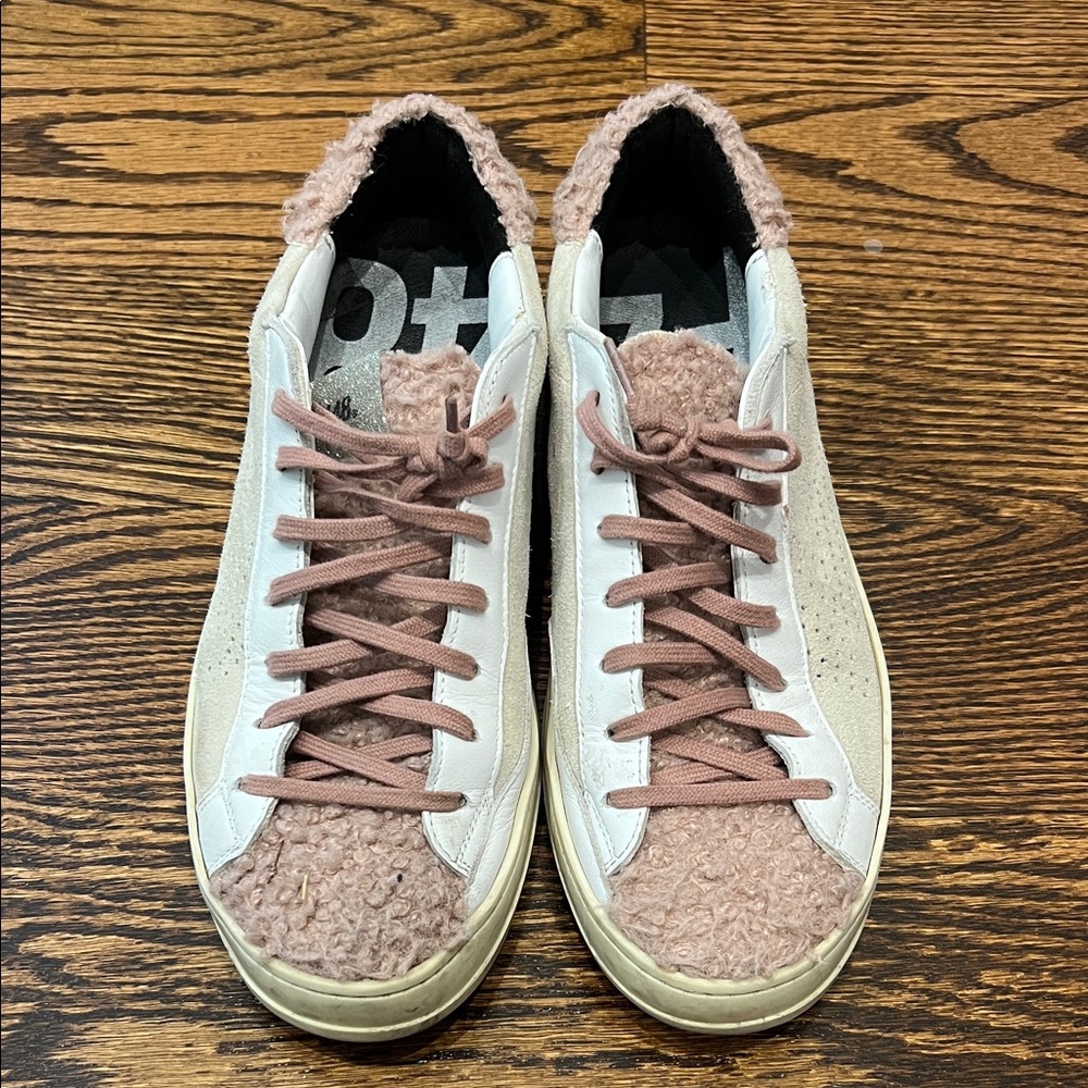 P448 Women's Pink Cream White Sneakers